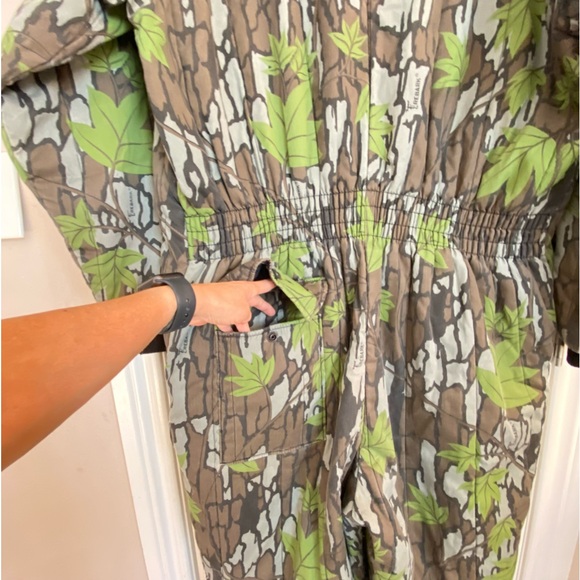 Rare Vintage REBARK Camo Insulated Coveralls, Quilted, Size: XL, Unisex - Picture 8 of 16
